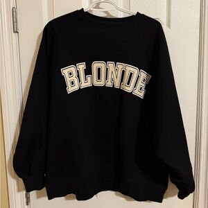 Blonde crew neck